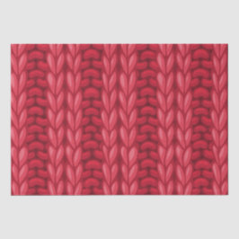 Red Winter Knitting Wooly Muster Seidenpapier