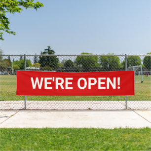 Red Wir sind Open Business Banner