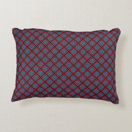 Red With Blue Stars Dekokissen