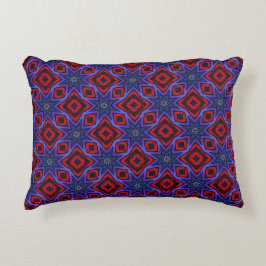 Red With Blue Stars Dekokissen