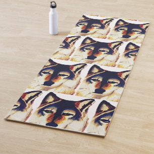 RED WOLF YOGA MAT YOGAMATTE