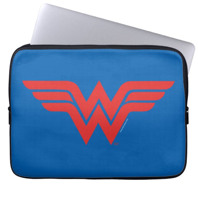 Red Wonder Woman Logo Laptopschutzhülle (Vorderseite)