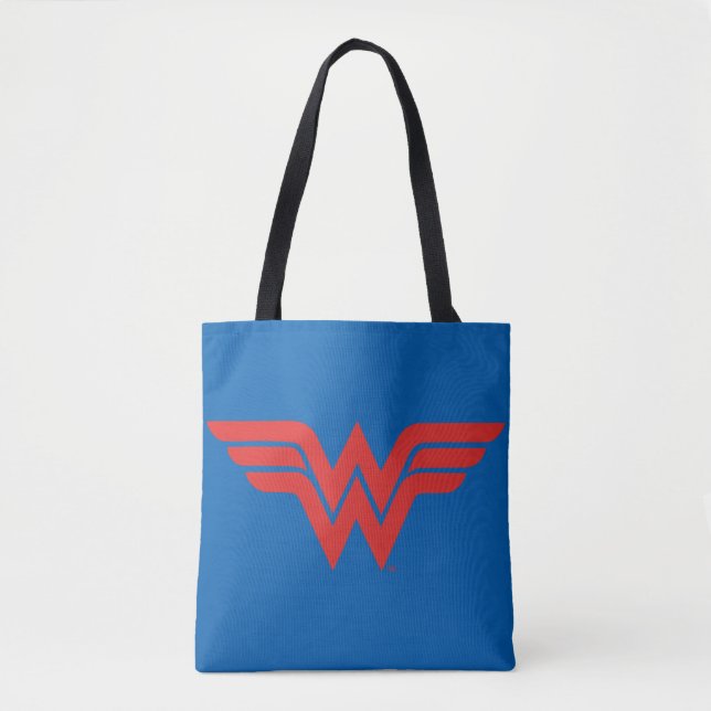 Red Wonder Woman Logo Tasche (Vorderseite)