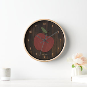 Red Wood Apple Uhr