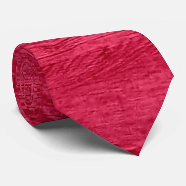 Red Wood Grain Texture Krawatte (Gerollt)