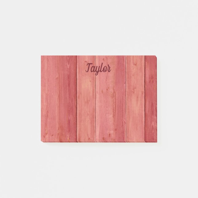 Red Wood Post-it Klebezettel (Vorderseite)