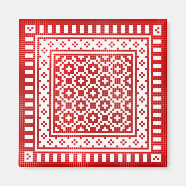 Red Work #1 Magnet (Vorne)