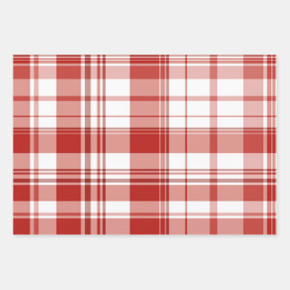 Red Wrapping Paper 3 Pack Geschenkpapier Set