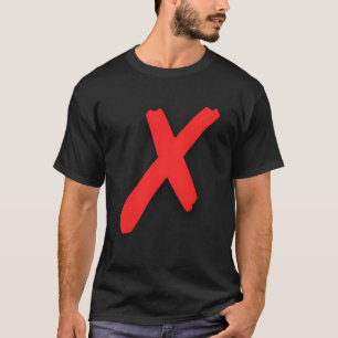 Red X X'D überquert mit Big Red X T-Shirt