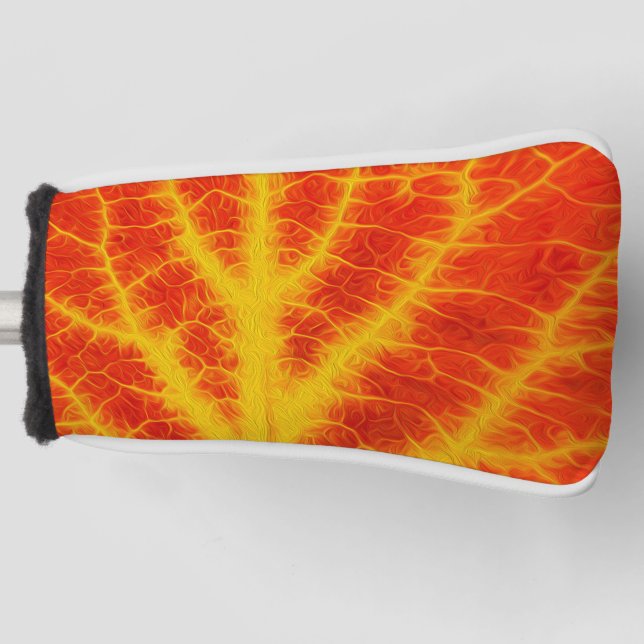 Red & Yellow Aspen Leaf #10 Golf Headcover (Vorderseite)