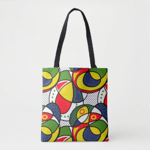 Red Yellow Blue Green Beach Ball Tasche