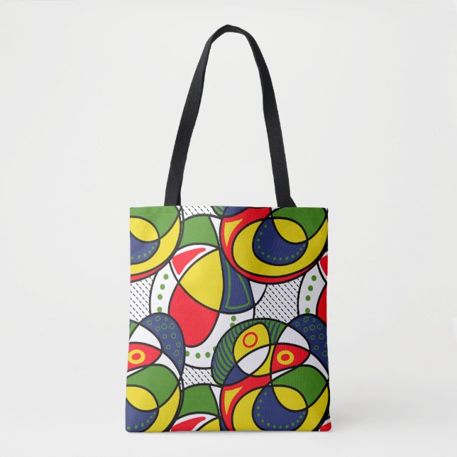 Red Yellow Blue Green Beach Ball Tasche (Vorderseite)