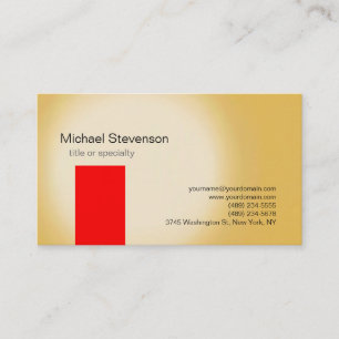 Red Yellow Consultant Business Card Visitenkarte