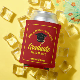 Red Yellow Graduate Custom Graduate Party Dosenkühler