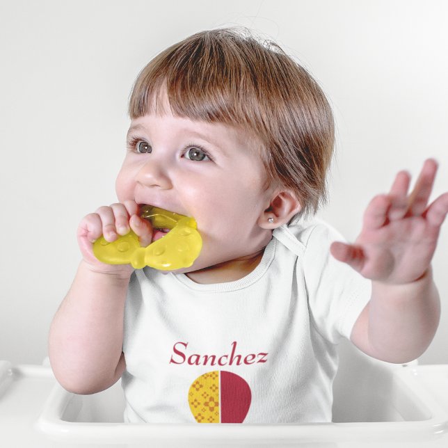 Red Yellow New Mexico Zia Hot Air Ballon Baby Strampler (Von Creator hochgeladen)
