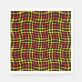 Red Yellow Plaid Checker Seamless Pattern Serviette