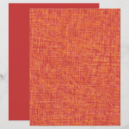 Red Yellow Thin Lines Texture Scrapbook Paper