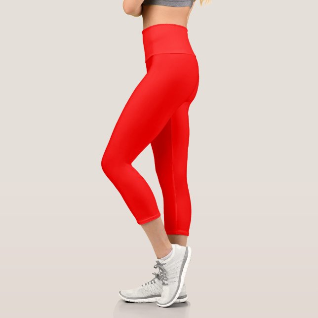 Red Yoga Capri Leggings für Frauen (Links)