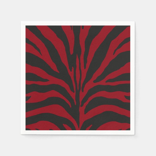 Red Zebra Serviette (Vorderseite)