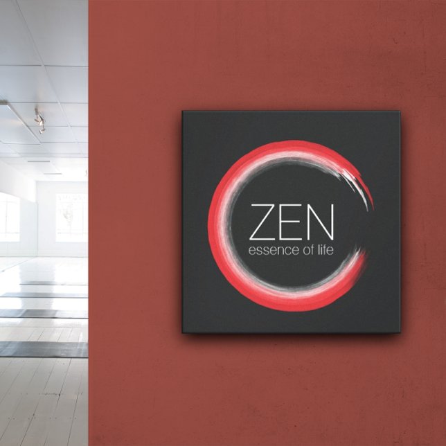 Red Zen Leinwanddruck (Red Zen)