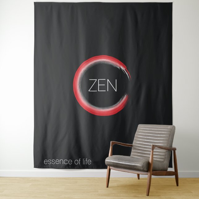 Red Zen Tapestry Wandteppich (Beispiel)