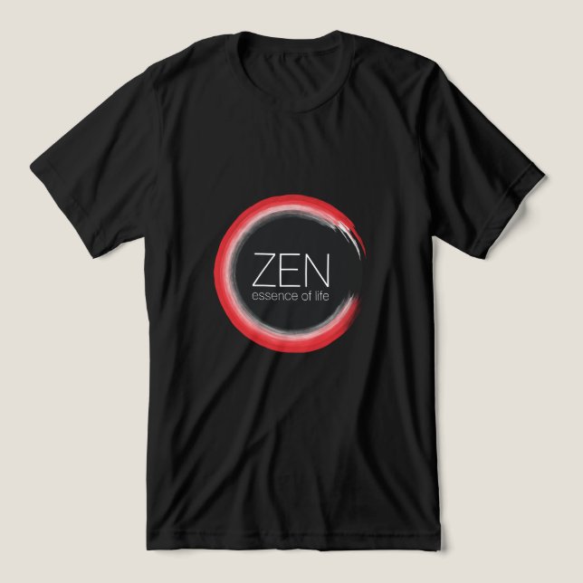 Red Zen Tri-Blend Shirt (Design Vorderseite)