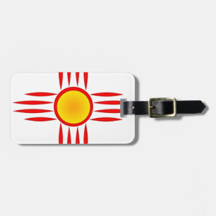Red Zia Sun God Gepäckanhänger