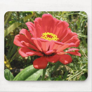 Red Zinnia Mousepad