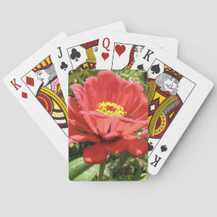 Red Zinnia Playing Cards Spielkarten