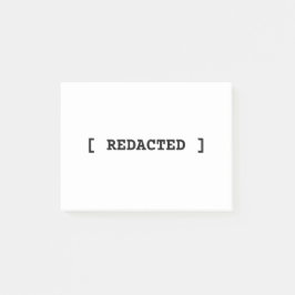 [ REDACTED ] Minimalist Professional Post-it Notes Klebezettel