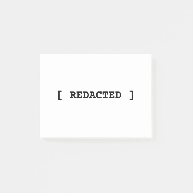 [ REDACTED ] Minimalistische professionelle Post-i Post-it Klebezettel (Vorderseite)