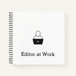 Redakteur im Arbeitsbuch Notizbuch