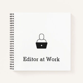 Redakteur im Arbeitsbuch Notizbuch