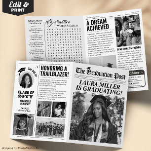 Redaktionelle Abschluss Zeitung Einladung