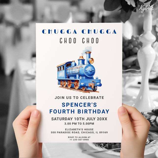 Redaktioneller Zug - Geburtstag Einladung Zug Erle (Von Creator hochgeladen)