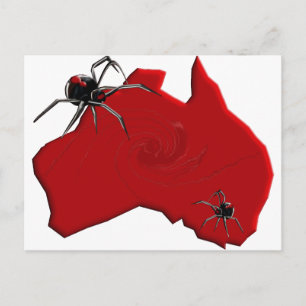 Redback Spider Australia Postkarte