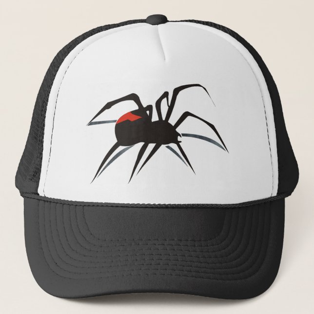 Redback-Spinne Truckerkappe (Vorderseite)