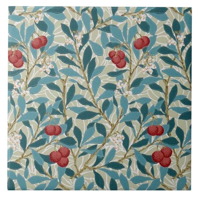 Redberry Tree, William Morris Fliese (Vorderseite)