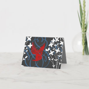 Redbird und Bluets Card Karte