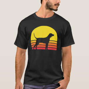 Redbone Coonhound Dog Silhouette T-Shirt