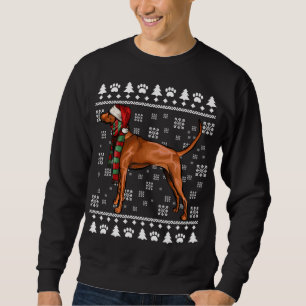 Redbone Coonhound Hund Weihnachtsmannmütze Xmas Ug Sweatshirt