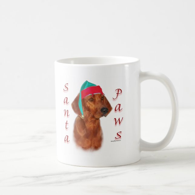 Redbone Coonhound Santa Paws Kaffeetasse (Rechts)