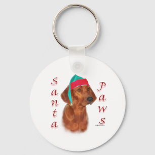 Redbone Coonhound Santa Paws Schlüsselanhänger
