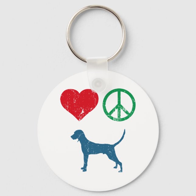 Redbone Coonhound Schlüsselanhänger (Vorderseite)