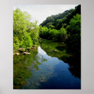 Redbud Isle on Ladybird Lake in Austin Texas Poster
