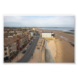 Redcar Beach vom Beacon aus Fotodruck