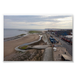 Redcar Beach vom Beacon aus Fotodruck