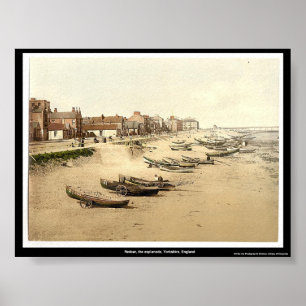 Redcar, der Esplanade, Yorkshire, England Poster