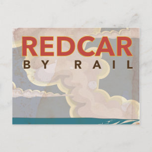 Redcar Vintage Reiseplakat Postkarte