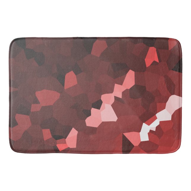 Reddish Hue Crystallized Muster Badematte (Vorderseite)